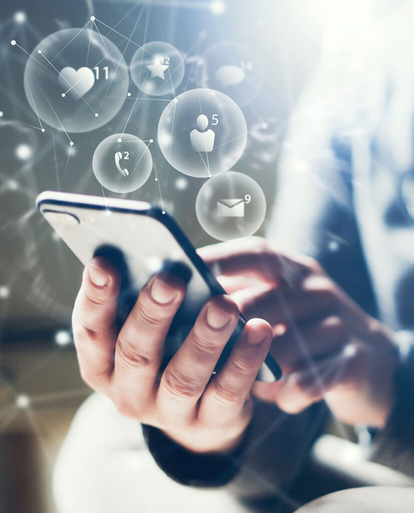 person holding a phone
